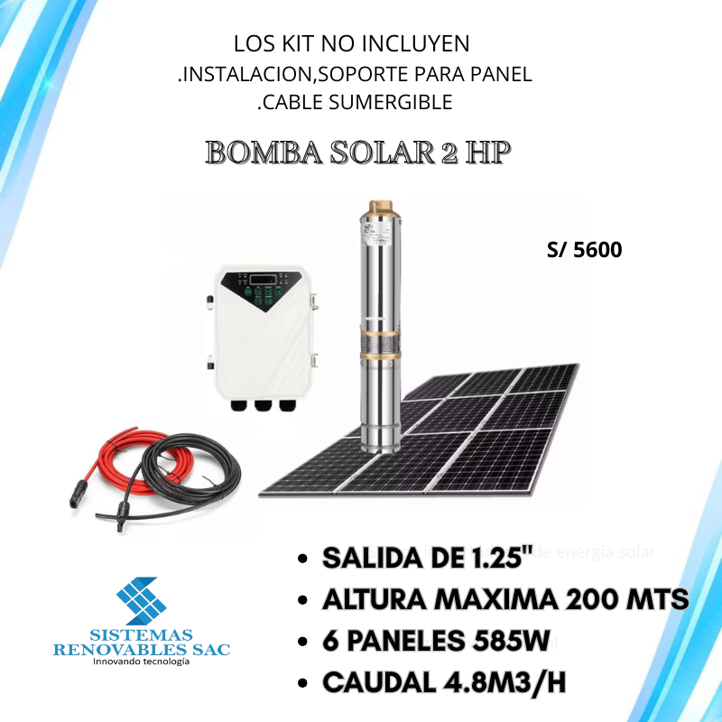 BOMBA SOLAR 2 HP