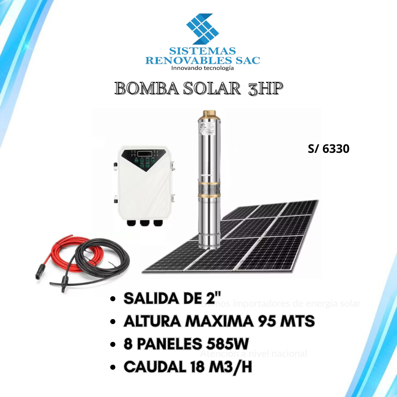 BOMBA SOLAR  3HP