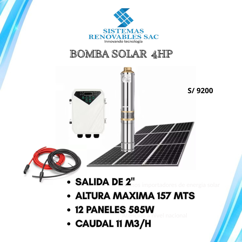 BOMBA SOLAR  4HP