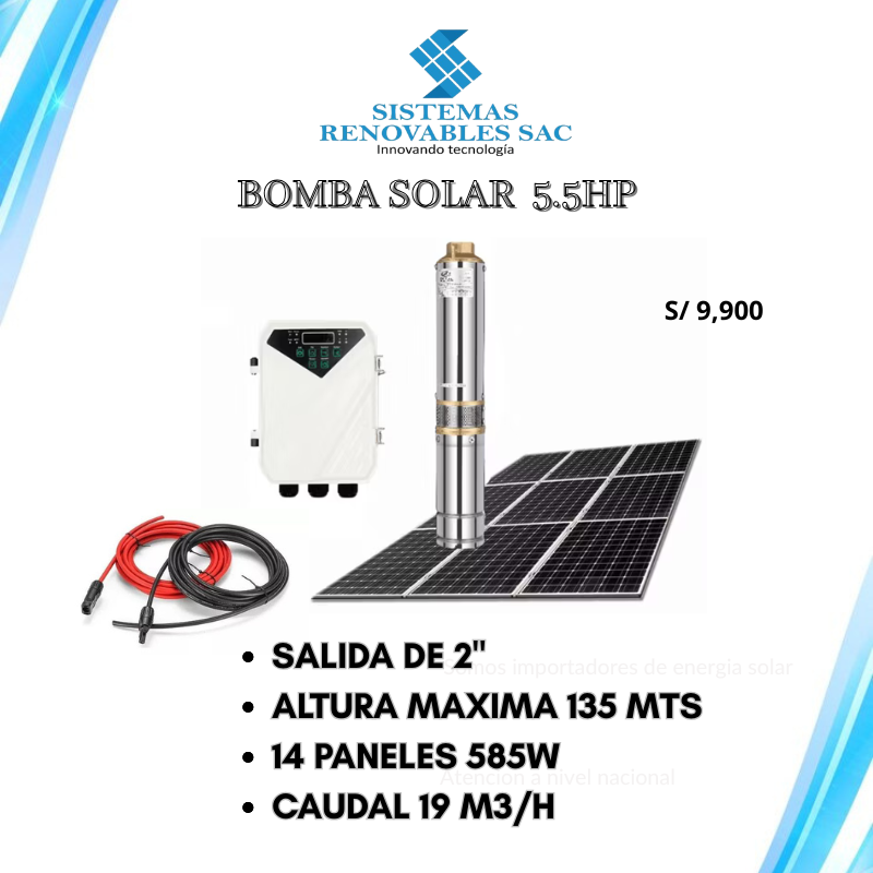 BOMBA SOLAR  5.5HP